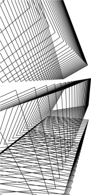 minimal geometrik şekiller, mimari çizgiler