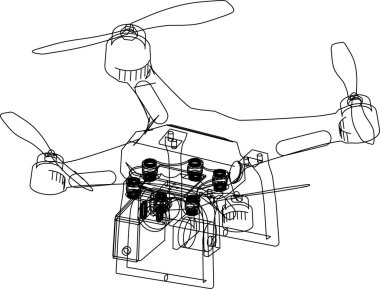 Arkaplanda mimari bina 3d illüstrasyon