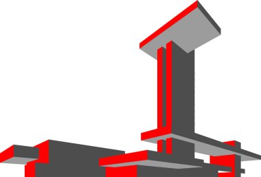 minimal geometrik şekiller, mimari çizgiler