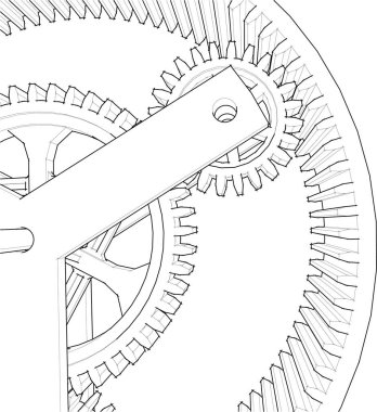 Mimari sanat konseptinde soyut çizgiler, minimum geometrik şekiller. 