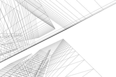 minimal geometrik şekiller, mimari çizgiler