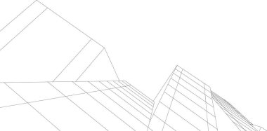 minimal geometrik şekiller, mimari çizgiler