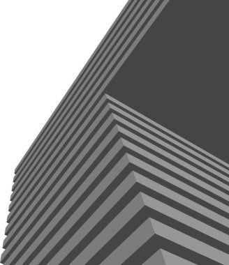 Mimari sanat konseptinde soyut çizgiler, minimum geometrik şekiller. 