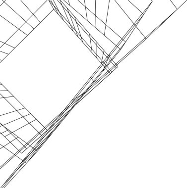 minimal geometrik şekiller, mimari çizgiler