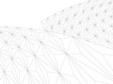 Mimari sanat konseptinde soyut çizgiler, minimum geometrik şekiller. 