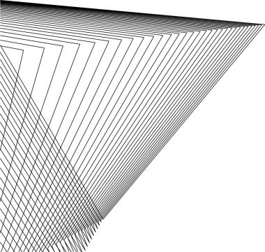 Mimari sanat konseptinde soyut çizgiler, minimum geometrik şekiller. 