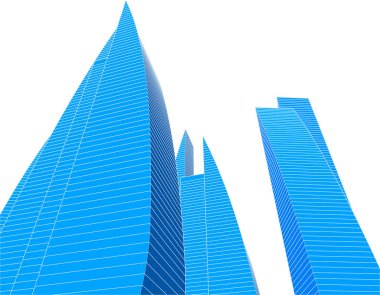 Mimari sanat konseptinde soyut çizgiler, minimum geometrik şekiller. 