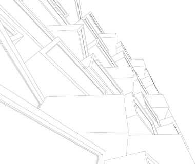 minimal geometrik şekiller, mimari çizgiler