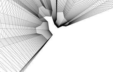 minimal geometrik şekiller, mimari çizgiler