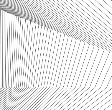 Mimari sanat konseptinde soyut çizgiler, minimum geometrik şekiller. 