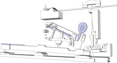 Mimari sanat konseptinde soyut çizgiler, minimum geometrik şekiller.