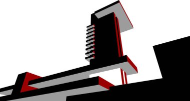 minimal geometrik şekiller, mimari çizgiler