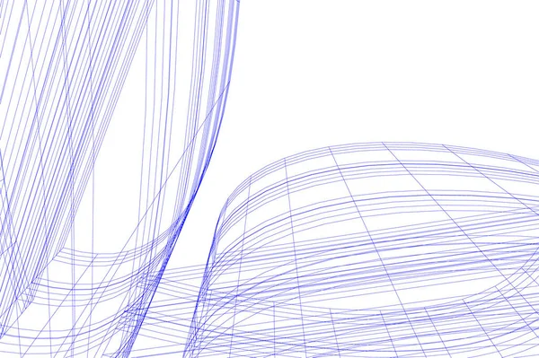 Linhas Abstratas Desenho Conceito Arte Arquitetônica Formas Geométricas Mínimas —  Vetores de Stock