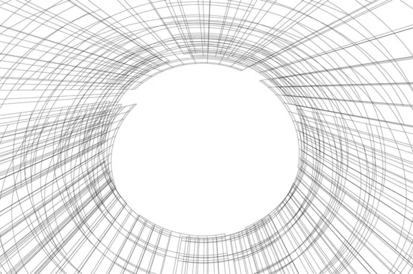 Архитектурное Построение Иллюстрации Фоне — стоковый вектор