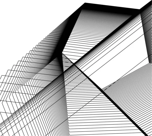Ελάχιστα Γεωμετρικά Σχήματα Αρχιτεκτονικές Γραμμές — Διανυσματικό Αρχείο
