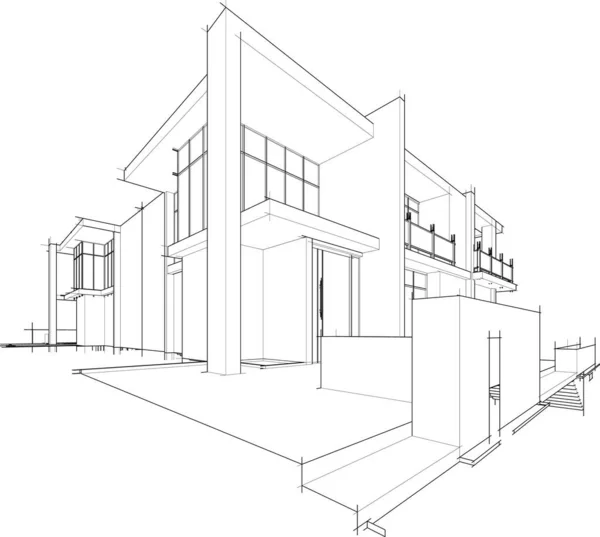 Mimari sanat konseptinde soyut çizgiler, minimum geometrik şekiller. 