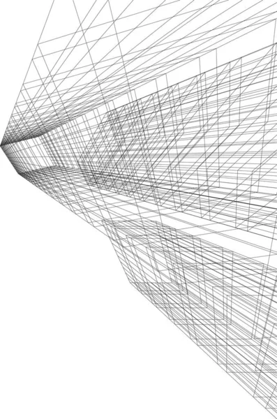 建筑3D背景图 — 图库矢量图片