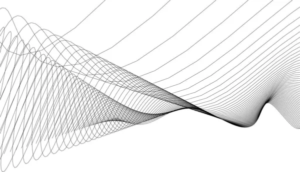 Líneas Abstractas Dibujo Concepto Arte Arquitectónico Formas Geométricas Mínimas — Archivo Imágenes Vectoriales