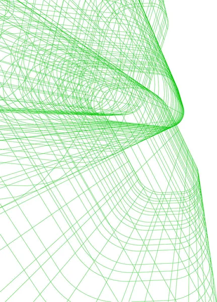 Abstracte Tekenlijnen Architectonisch Kunstconcept Minimale Geometrische Vormen — Stockvector