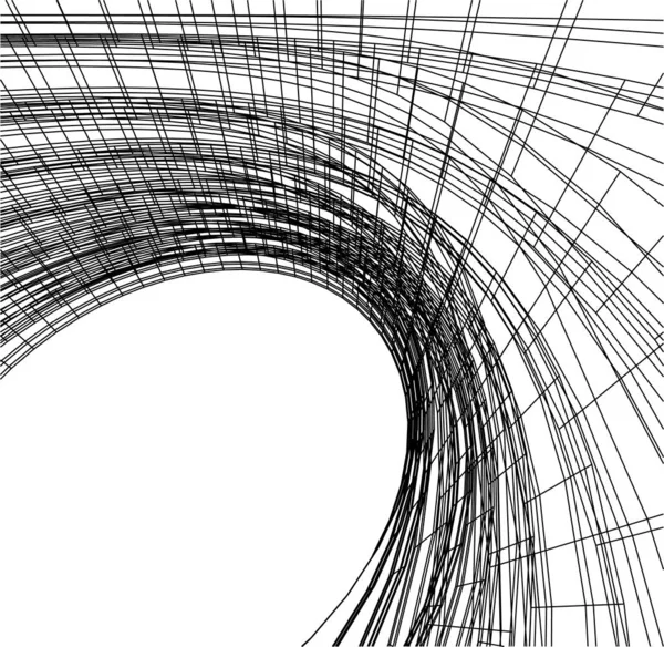 Líneas Abstractas Dibujo Concepto Arte Arquitectónico Formas Geométricas Mínimas — Archivo Imágenes Vectoriales