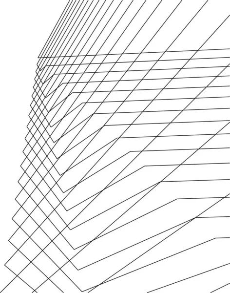 Formas Geométricas Mínimas Linhas Arquitetônicas —  Vetores de Stock