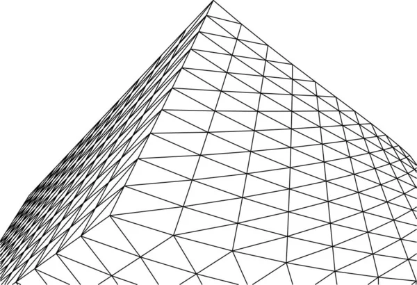 Linhas Abstratas Desenho Conceito Arte Arquitetônica Formas Geométricas Mínimas — Vetor de Stock