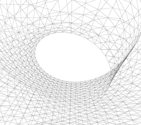 Linhas Abstratas Desenho Conceito Arte Arquitetônica Formas Geométricas Mínimas — Vetor de Stock