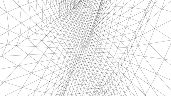 Lignes Dessin Abstraites Dans Concept Art Architectural Formes Géométriques Minimales — Image vectorielle