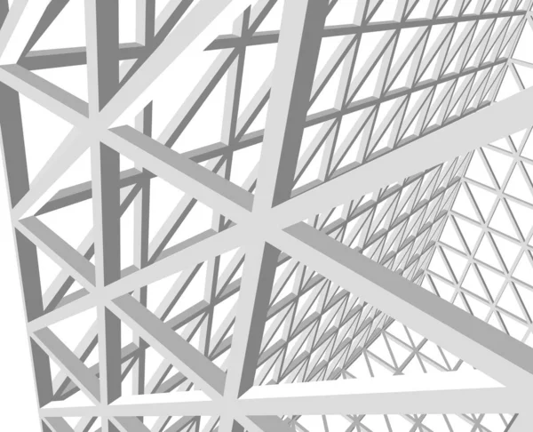 Lignes Dessin Abstraites Dans Concept Art Architectural Formes Géométriques Minimales — Image vectorielle