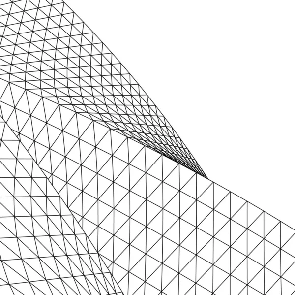 Líneas Abstractas Dibujo Concepto Arte Arquitectónico Formas Geométricas Mínimas — Archivo Imágenes Vectoriales
