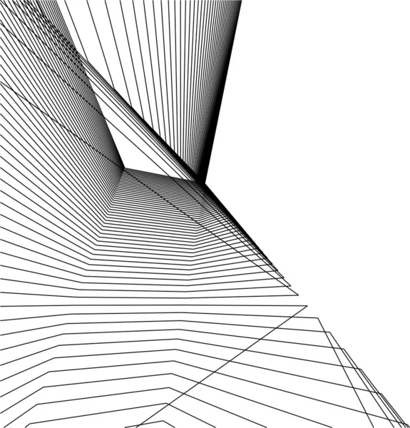 Minimale Geometrische Vormen Architectonische Lijnen — Stockvector