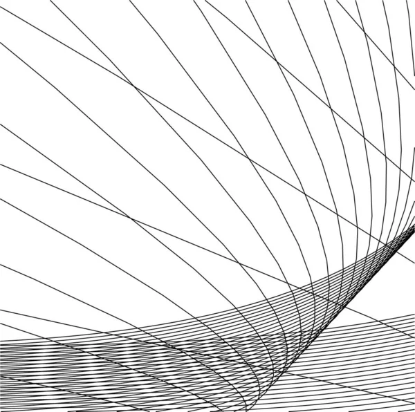 Lignes Dessin Abstraites Dans Concept Art Architectural Formes Géométriques Minimales — Image vectorielle