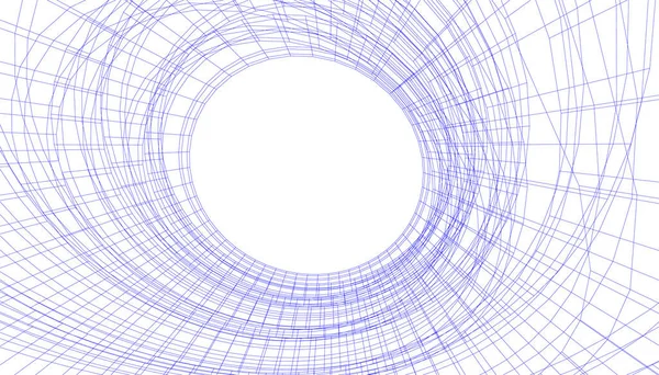 Abstracte Tekenlijnen Architectonisch Kunstconcept Minimale Geometrische Vormen — Stockvector