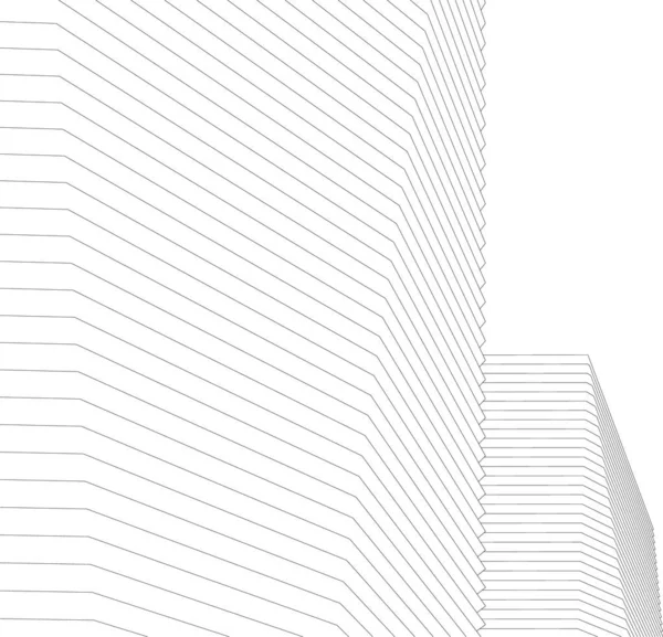 Formas Geométricas Mínimas Linhas Arquitetônicas — Vetor de Stock