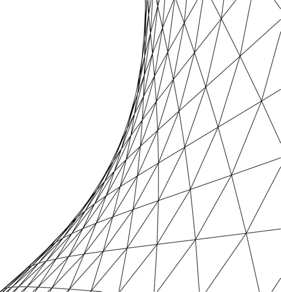 Minimale Geometrische Formen Architektonische Linien — Stockvektor