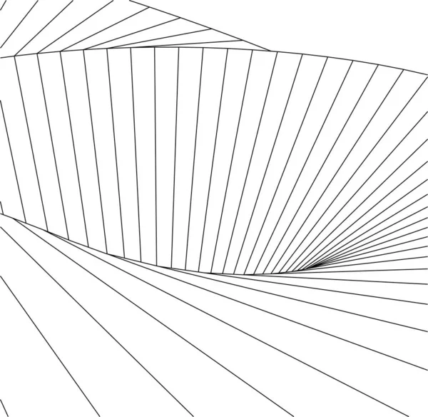 Abstracte Tekenlijnen Architectonisch Kunstconcept Minimale Geometrische Vormen — Stockvector