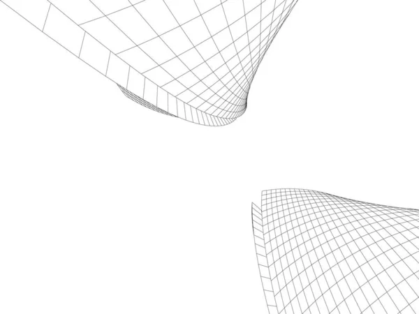 Abstrakte Skillelinjer Arkitektonisk Kunstbegrep Minste Geometriske Form – stockvektor