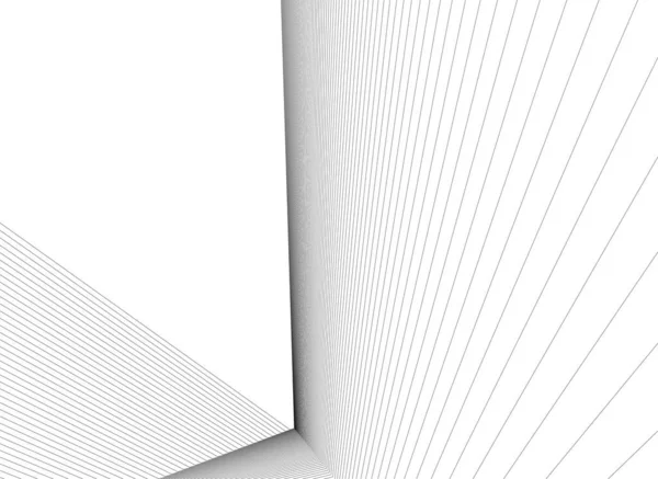 Minimale Geometrische Formen Architektonische Linien — Stockvektor