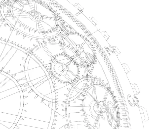 Mimari sanat konseptinde soyut çizgiler, minimum geometrik şekiller.
