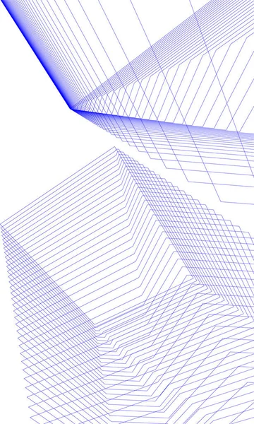 Minimální Geometrické Tvary Architektonické Linie — Stockový vektor