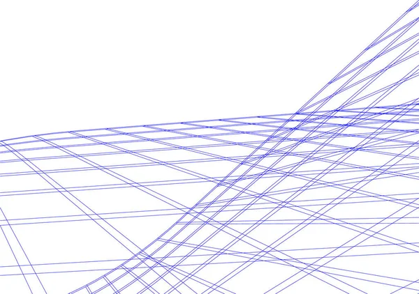 Minimale Geometrische Vormen Architectonische Lijnen — Stockvector