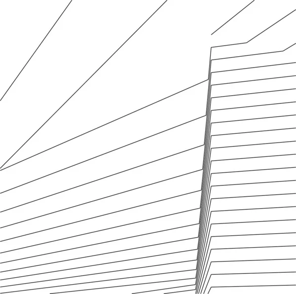 Formas Geométricas Mínimas Linhas Arquitetônicas — Vetor de Stock