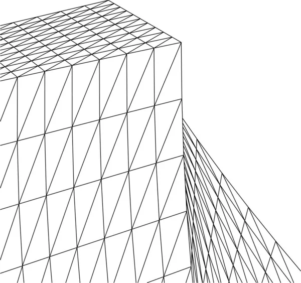 Minimale Geometrische Vormen Architectonische Lijnen — Stockvector