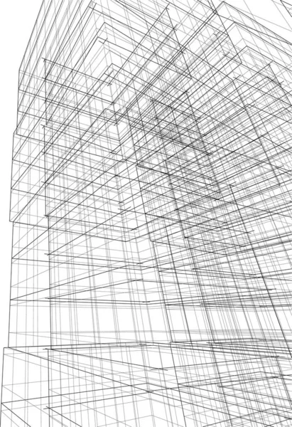 Architecture Bâtiment Illustration Sur Fond — Image vectorielle