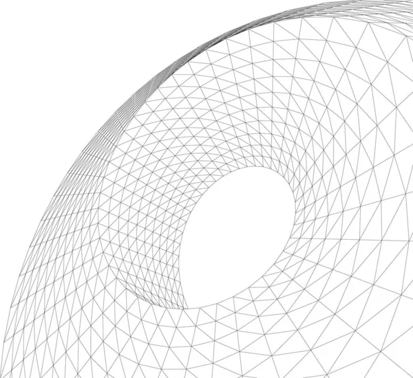 Linhas Abstratas Desenho Conceito Arte Arquitetônica Formas Geométricas Mínimas —  Vetores de Stock