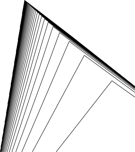 Líneas Abstractas Dibujo Concepto Arte Arquitectónico Formas Geométricas Mínimas — Archivo Imágenes Vectoriales