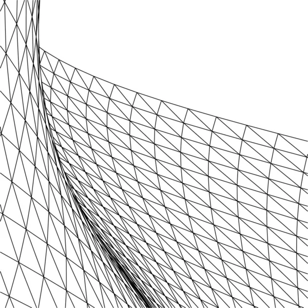 Abstrakta Teckningslinjer Arkitektonisk Konst Koncept Minimala Geometriska Former — Stock vektor