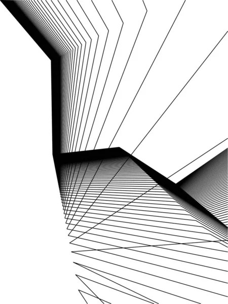 Formas Geométricas Mínimas Líneas Arquitectónicas — Vector de stock