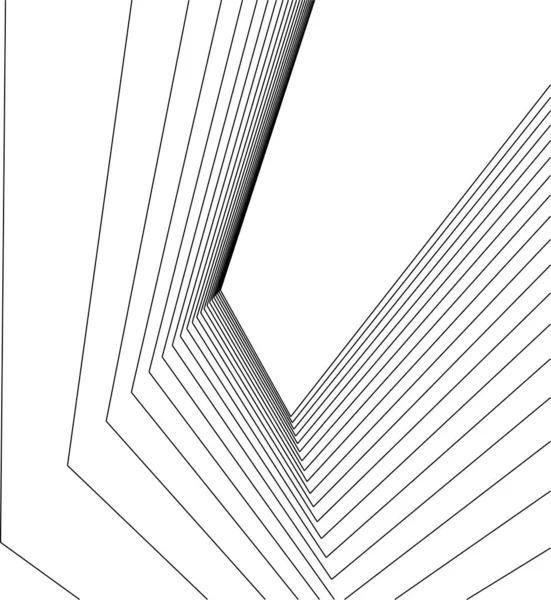 Minimální Geometrické Tvary Architektonické Linie — Stockový vektor