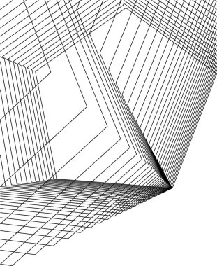 minimal geometrik şekiller, mimari çizgiler